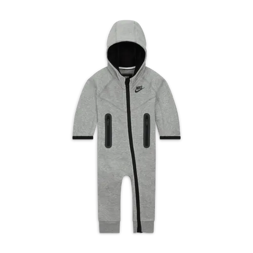 Nike Sportswear Tech Fleece Hooded Overalls Baby Overalls - Grey - Polyester