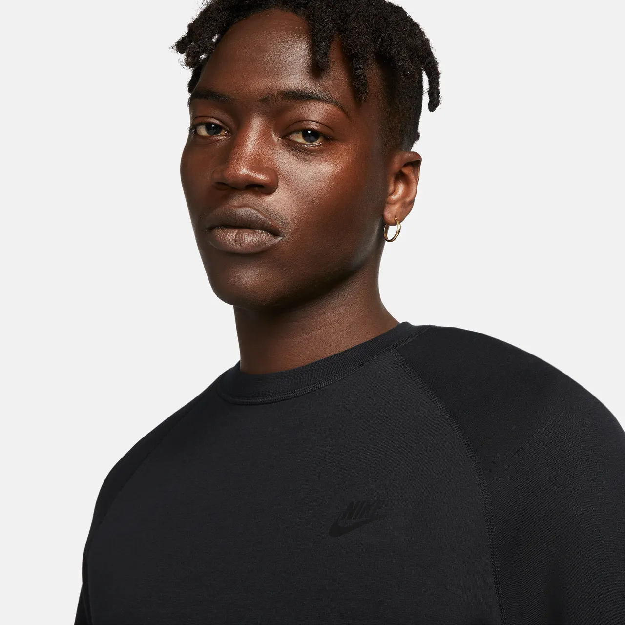 Nike Sportswear Tech Fleece Men's Crew - Black - Polyester