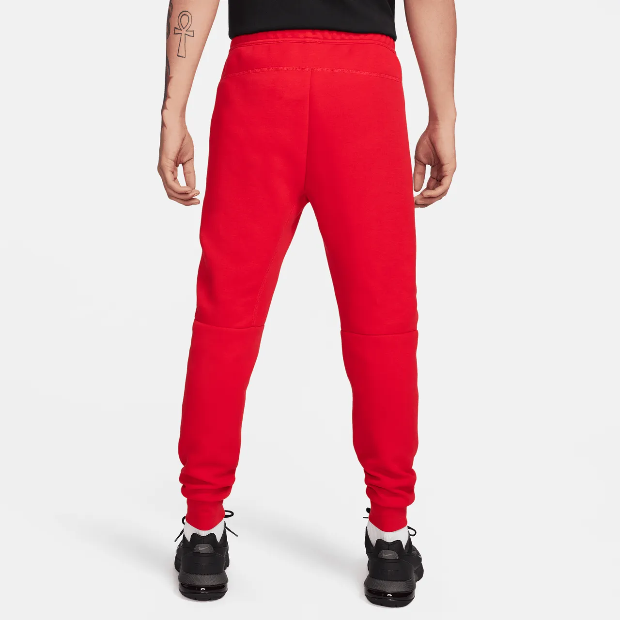 Nike Sportswear Tech Fleece Men's Joggers - Red - Cotton