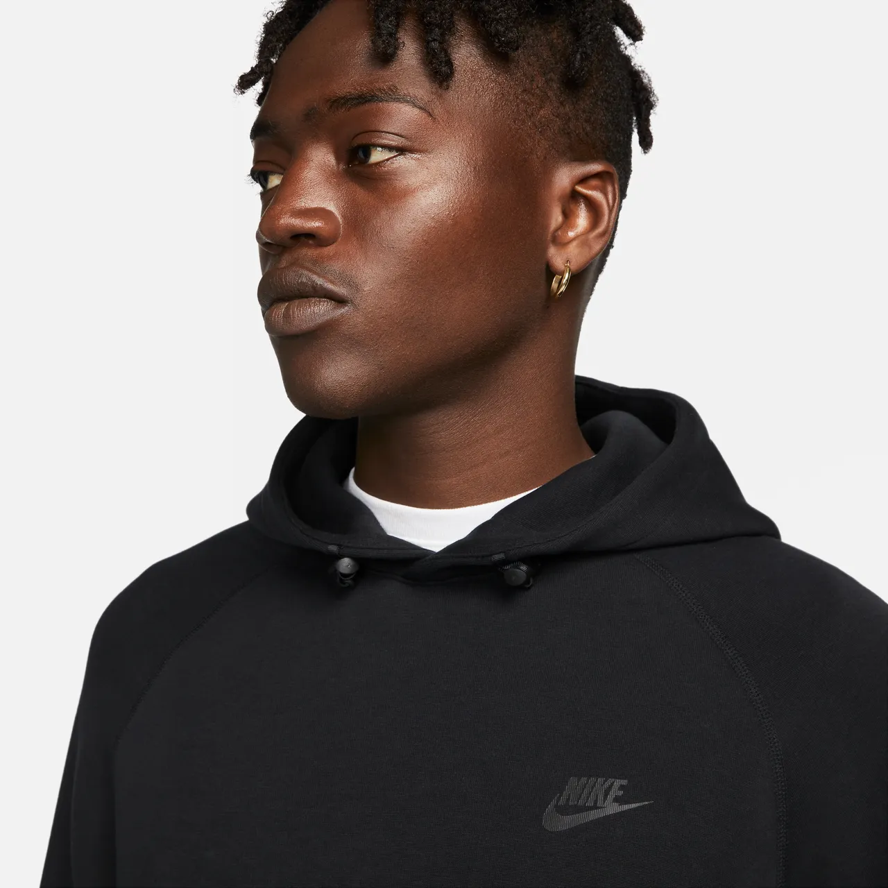 Nike Sportswear Tech Fleece Men's Pullover Hoodie - Black - Cotton
