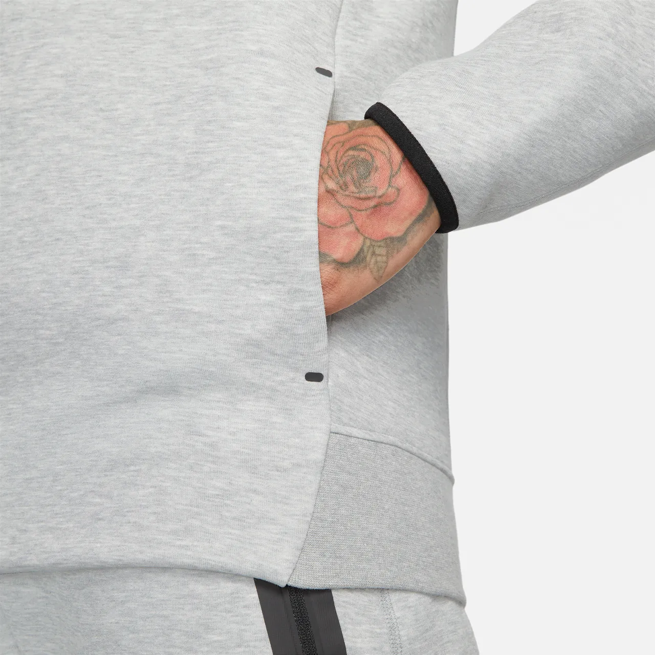 Nike Sportswear Tech Fleece Men's Pullover Hoodie - Grey - Cotton