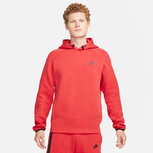 Nike Sportswear Tech Fleece Men's Pullover Hoodie - Red - Cotton