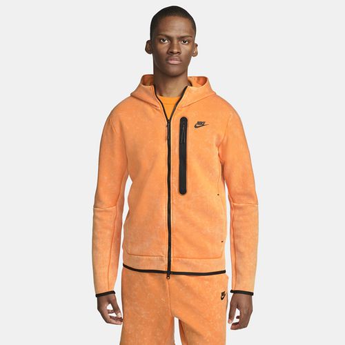 Nike Sportswear Tech Fleece Men's Wash Full-Zip Hoodie - Orange