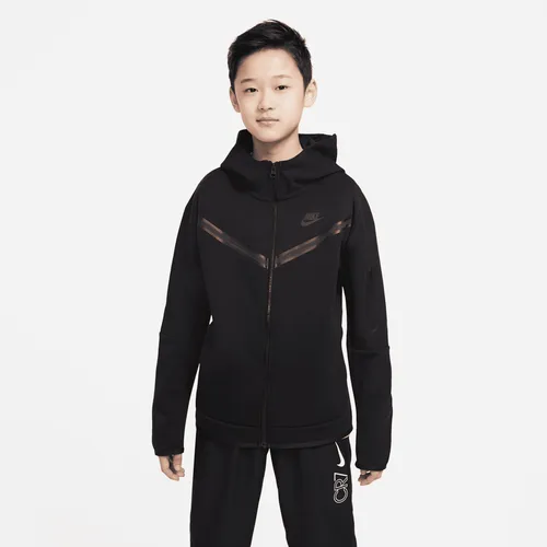Nike Sportswear Tech Fleece Older Kids' (Boys') Full-Zip Hoodie - Black