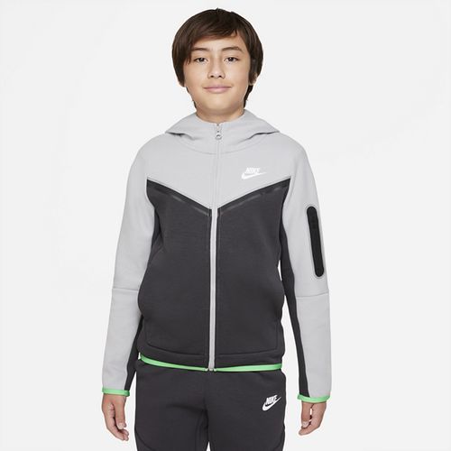 Nike Sportswear Tech Fleece Older Kids' (Boys') Full-Zip Hoodie - Grey