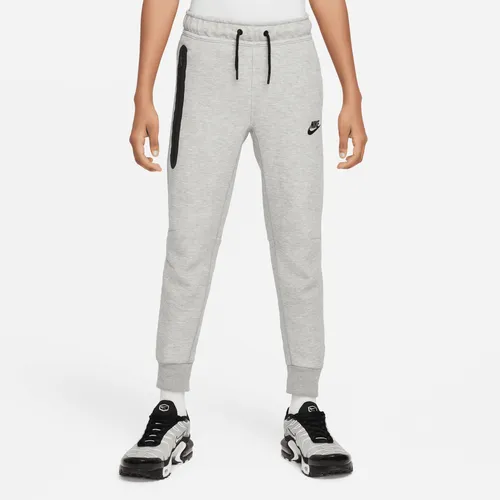 Nike Sportswear Tech Fleece Older Kids' (Boys') Trousers - Grey - Cotton