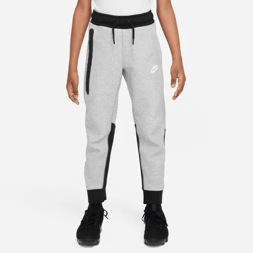 Nike Sportswear Tech Fleece Older Kids' (Boys') Trousers - Grey - Cotton