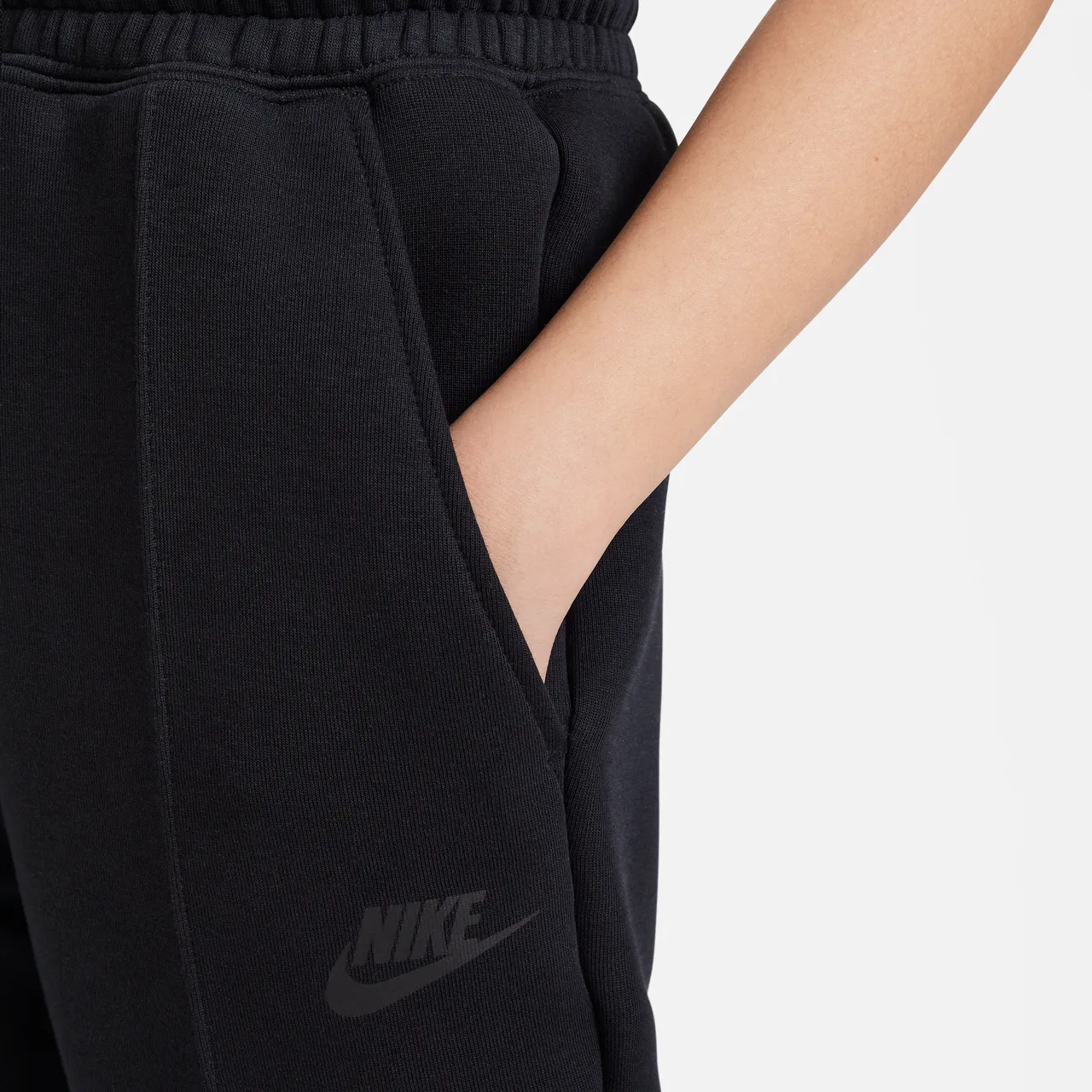 Nike Sportswear Tech Fleece Older Kids' (Girls') Joggers - Black - Polyester