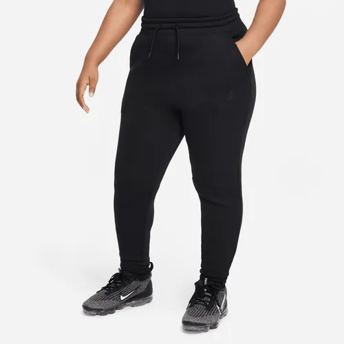 Nike Sportswear Tech Fleece Older Kids' (Girls') Joggers (Extended Size) - Black - Polyester