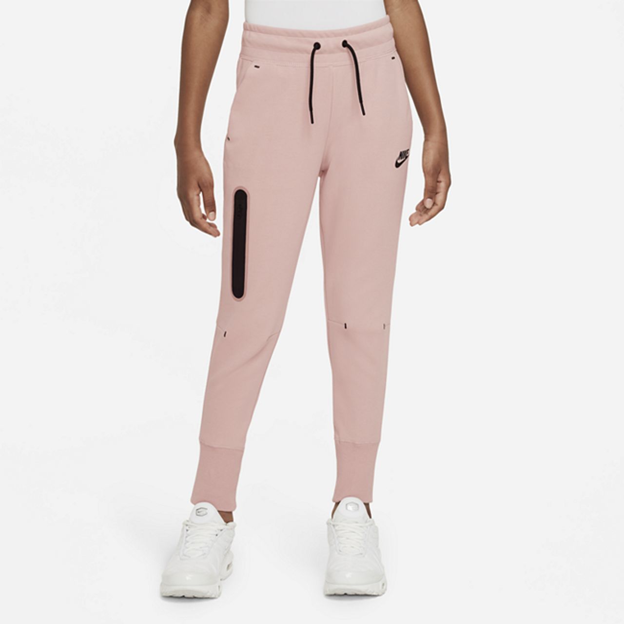 Nike Sportswear Tech Fleece Older Kids' (Girls') Trousers - Pink CZ2595 ...