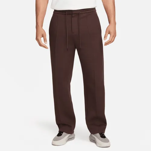 Nike Sportswear Tech Fleece Re-Imagined Men's Loose-Fit Open-Hem Tracksuit Bottoms - Brown - Cotton