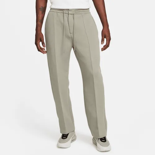 Nike Sportswear Tech Fleece Re-Imagined Men's Loose-Fit Open-Hem Tracksuit Bottoms - Grey - Cotton