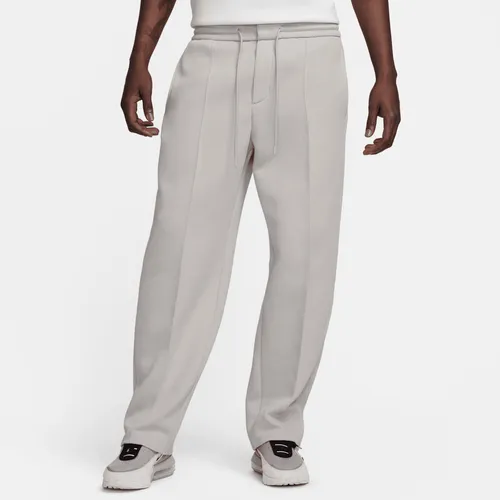 Nike Sportswear Tech Fleece Re-Imagined Men's Loose-Fit Open-Hem Tracksuit Bottoms - Grey