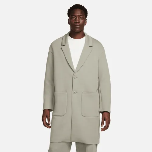 Nike Sportswear Tech Fleece Re-Imagined Men's Loose Fit Trench Coat - Grey - Polyester