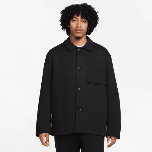 Nike Sportswear Tech Fleece Re-imagined Men's Oversized Shacket - Black - Cotton