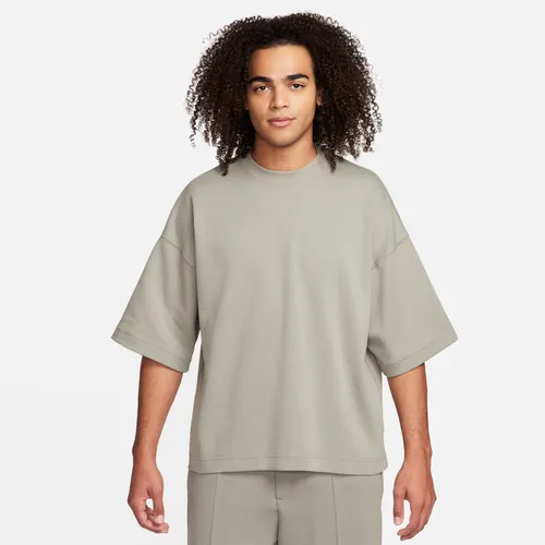 Nike Sportswear Tech Fleece Re-Imagined Men's Oversized Short-Sleeve Sweatshirt - Grey - Polyester
