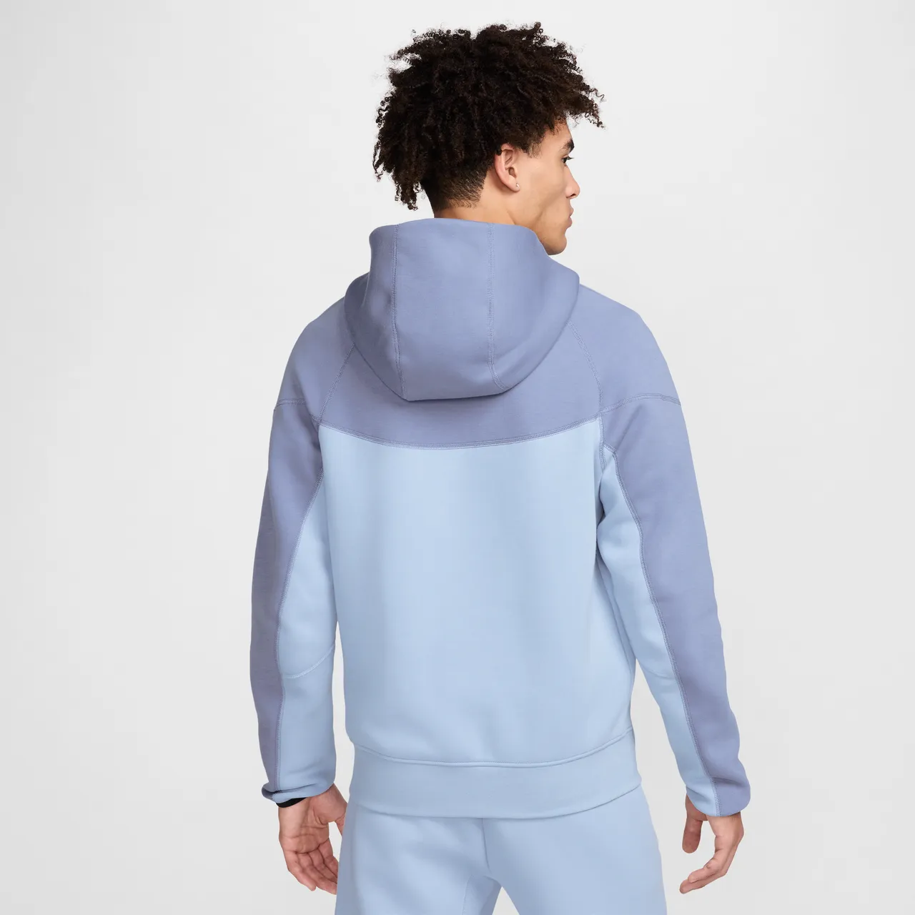 Nike Sportswear Tech Fleece Windrunner Men's Full-Zip Hoodie - Blue - Cotton