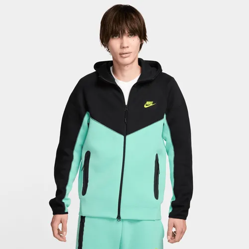 Nike Sportswear Tech Fleece Windrunner Men's Full-Zip Hoodie - Green - Cotton
