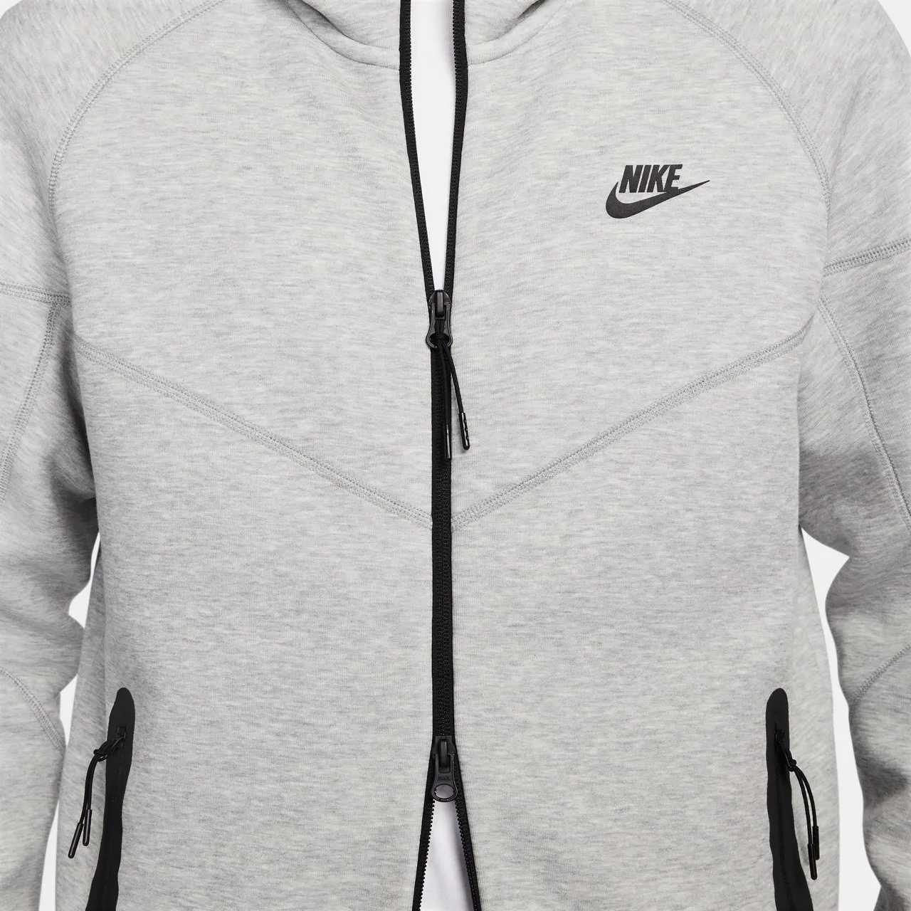 Nike Sportswear Tech Fleece Windrunner Men's Full-Zip Hoodie - Grey - Cotton