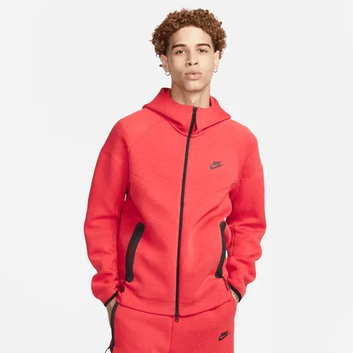 Nike Sportswear Tech Fleece Windrunner Men's Full-Zip Hoodie - Red - Cotton
