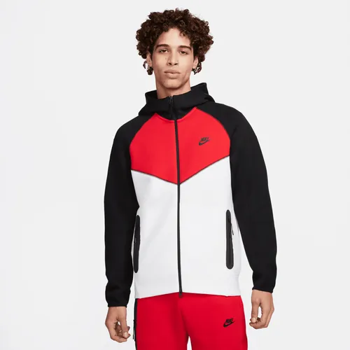 Nike Sportswear Tech Fleece Windrunner Men's Full-Zip Hoodie - White - Cotton