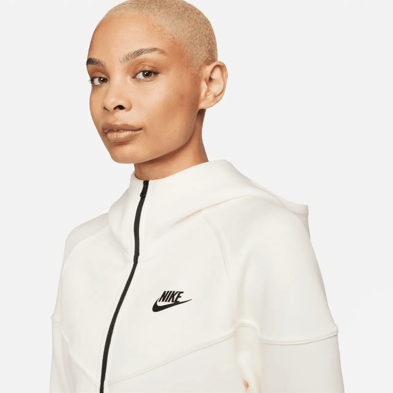 Nike Sportswear Tech Fleece Windrunner Women's Full-Zip Hoodie - Brown - Cotton