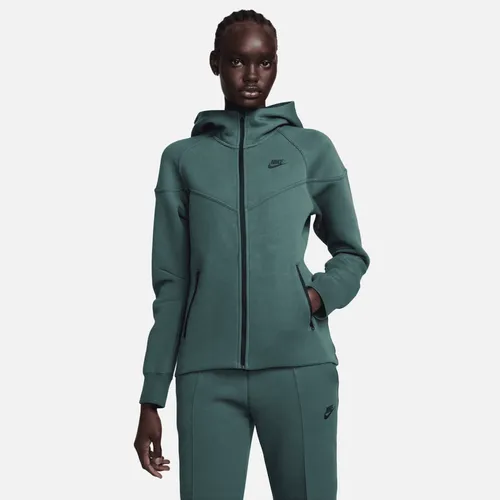 Nike Sportswear Tech Fleece Windrunner Women's Full-Zip Hoodie - Green - Cotton