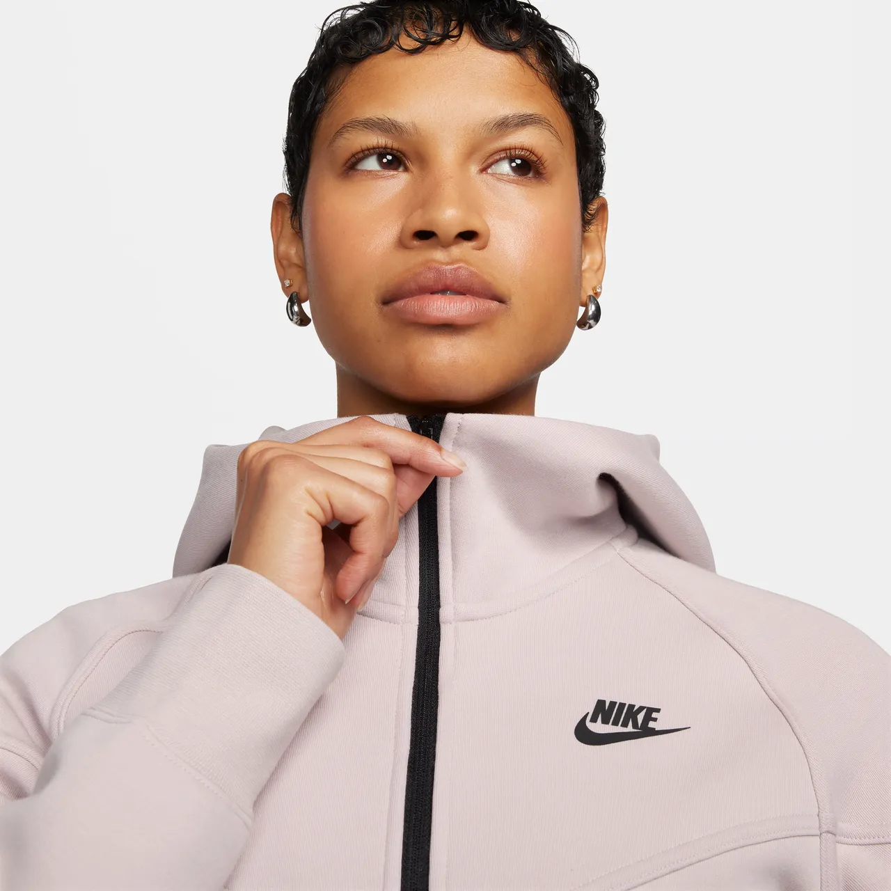 Nike Sportswear Tech Fleece Windrunner Women's Full-Zip Hoodie - Purple - Cotton