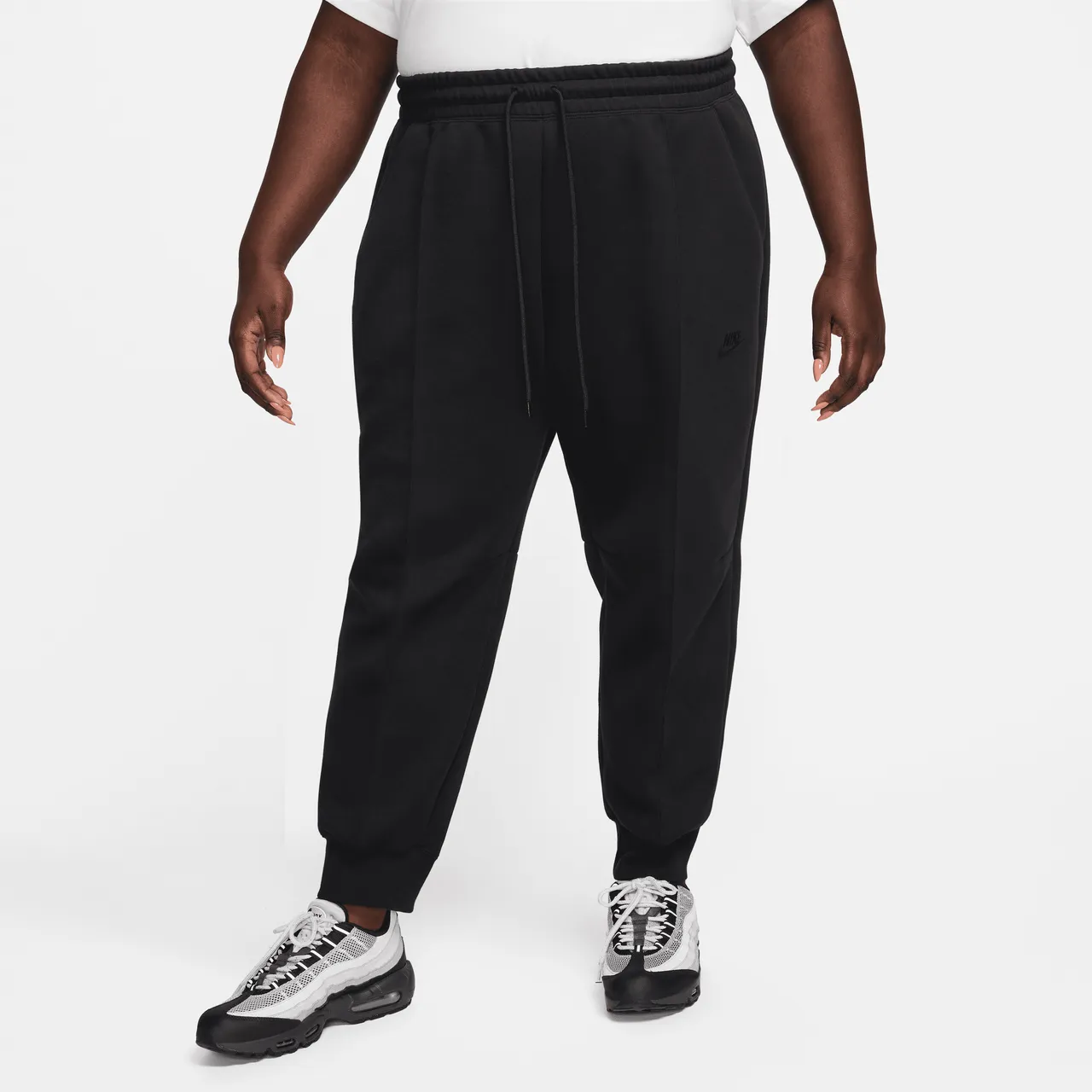 Nike Sportswear Tech Fleece Women's Mid-Rise Joggers - Black - Cotton