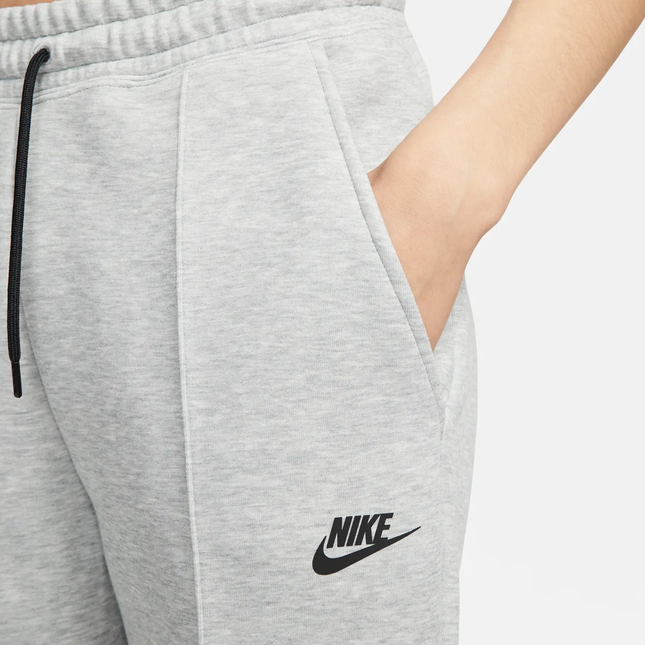 Nike Sportswear Tech Fleece Women's Mid-Rise Joggers - Grey - Cotton