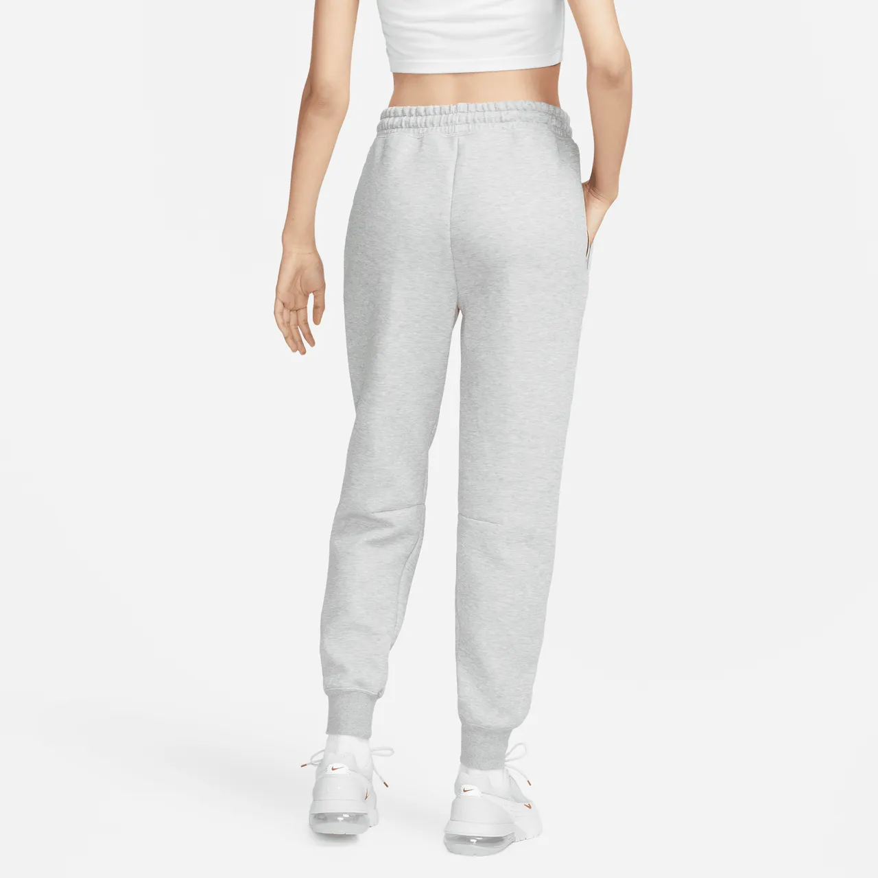 Nike Sportswear Tech Fleece Women's Mid-Rise Joggers - Grey - Cotton