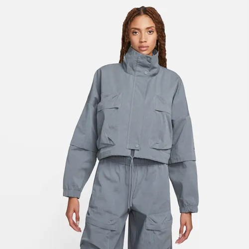 Nike Sportswear Tech Pack Women's Ripstop Jacket - Grey - Polyester