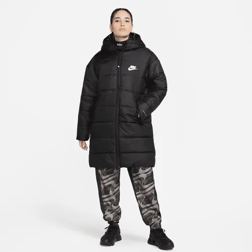 Nike Sportswear Therma-FIT Repel Women's Synthetic-Fill Hooded Parka - Black - Polyester