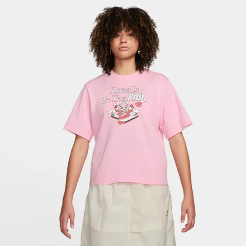 Nike Sportswear Women's Boxy T-Shirt - Pink - Cotton