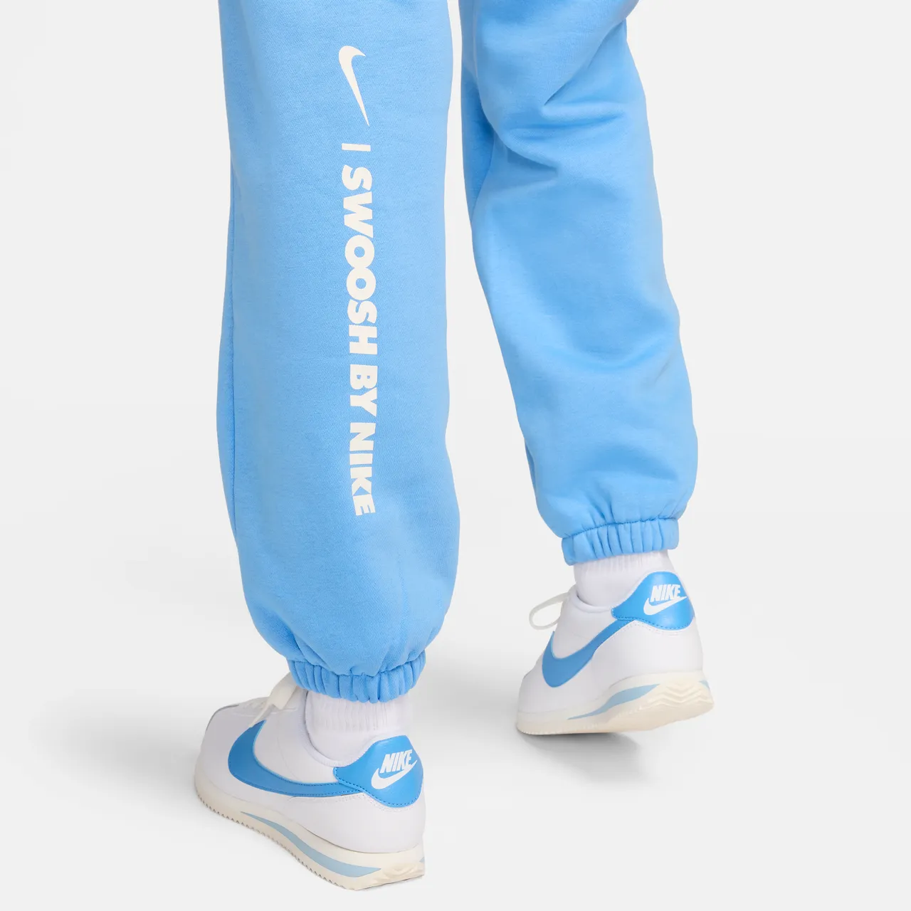 Nike Sportswear Women's Loose Fleece Trousers - Blue - Cotton