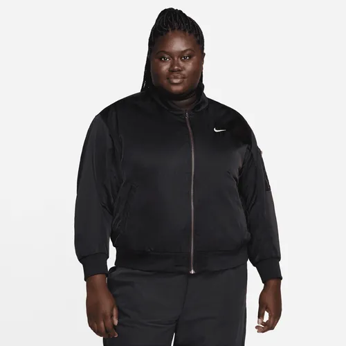 Nike Sportswear Women's Reversible Varsity Bomber Jacket - Black - Polyester