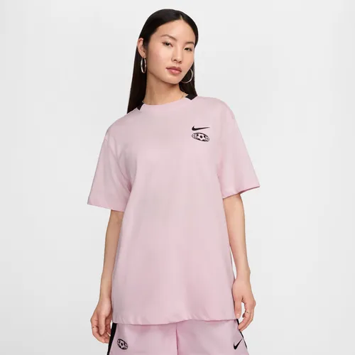 Nike Sportswear Women's T-Shirt - Pink - Cotton