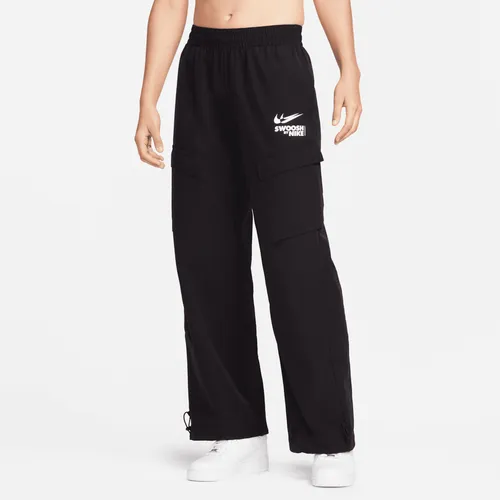 Nike Sportswear Women's Woven Cargo Trousers - Black - Nylon