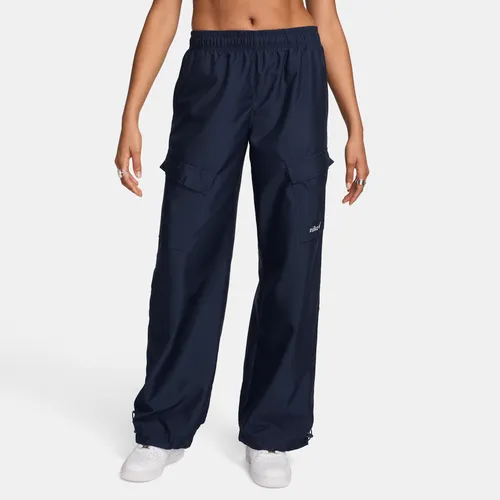 Nike Sportswear Women's Woven Cargo Trousers - Blue - Polyester