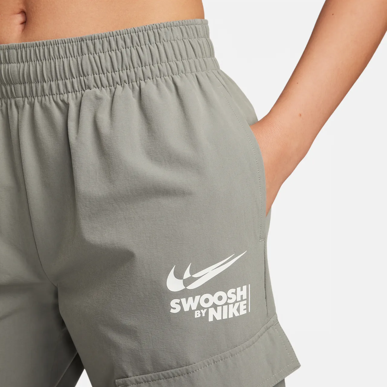 Nike Sportswear Women's Woven Cargo Trousers - Grey - Nylon