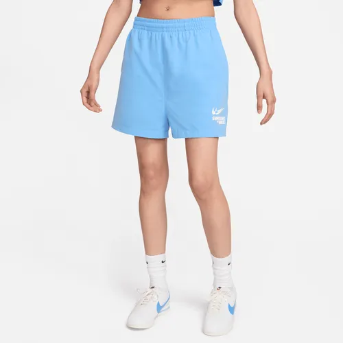 Nike Sportswear Women's Woven Shorts - Blue - Nylon
