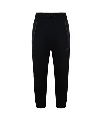 Nike Standard Fit Stretch Waist Logo Black Mens Track Pants CU4502 010 Cotton