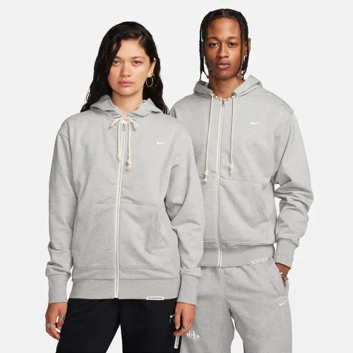 Nike Standard Issue Men's Dri-FIT Full-Zip Basketball Hoodie - Grey - Cotton