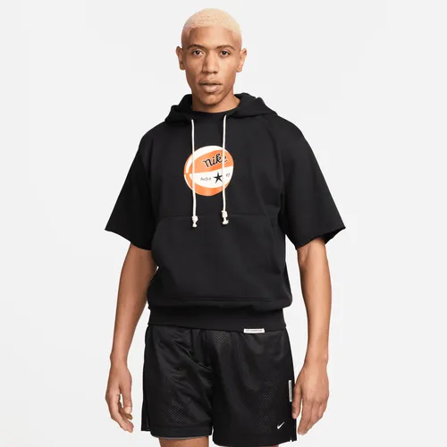 Nike Standard Issue Men's Dri-FIT Short-Sleeve Hoodie - Black - Cotton