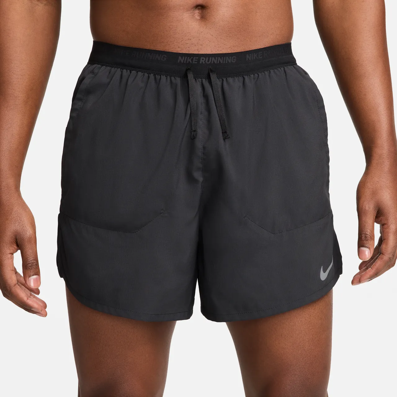 Nike Stride Men's Dri-FIT 13cm (approx.) Brief-Lined Running Shorts - Black - Polyester