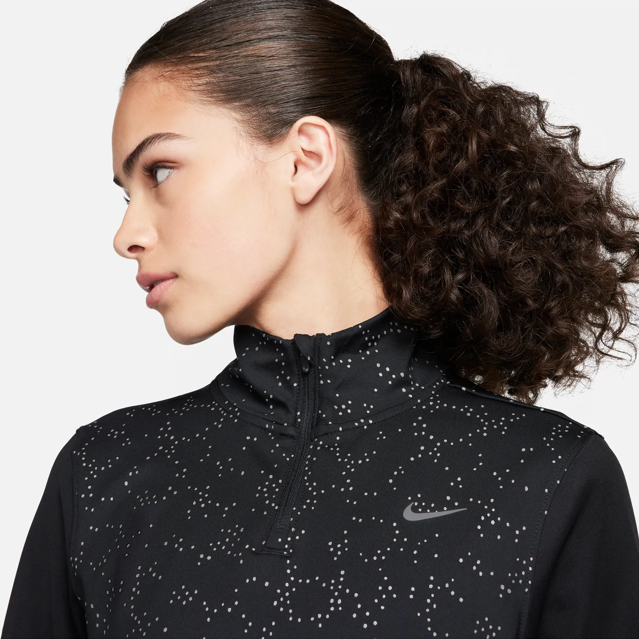 Nike Swift Women's 1/4-Zip Running Top - Black - Polyester