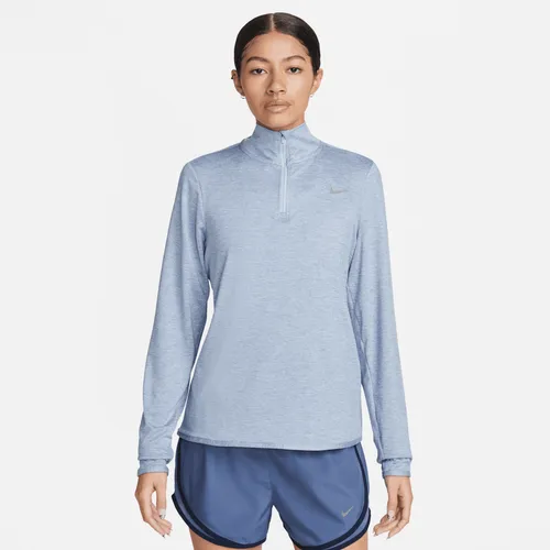 Nike Swift Women's UV Protection 1/4-Zip Running Top - Blue - Polyester