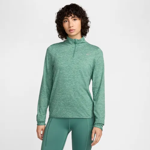 Nike Swift Women's UV Protection 1/4-Zip Running Top - Green - Polyester