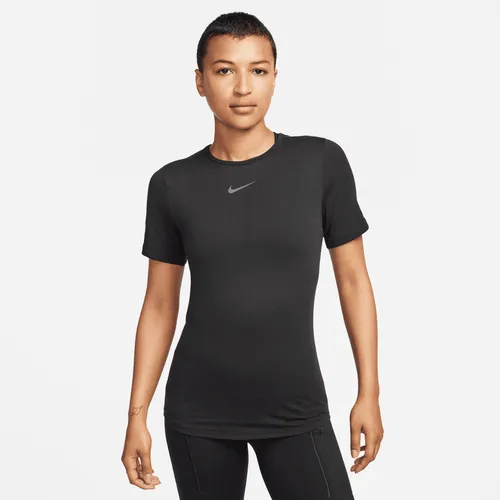 Nike Swift Wool Women's Dri-FIT Short-Sleeve Running Top - Black - Nylon