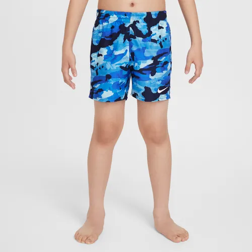 Nike Swim Classic Camo Older Kids' (Boys') 10cm (approx.) Volley Shorts - Blue - Polyester